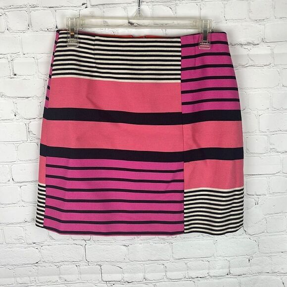 Ann Taylor Loft Striped Skirt Size 4P - Picture 1 of 8